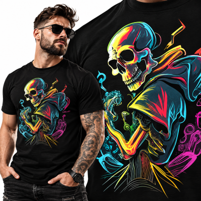 KOSZULKA HORROR SKULL ONE 5